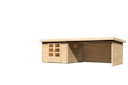 Vorschaubild Karibu Woodfeeling Gartenhaus Trittau 3/4/5 inkl. 400 cm Anbaudach - 38 mm