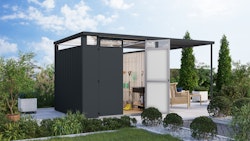 Karibu Metall Gartenhaus Osten (Østen) inkl. gratis Metallbox im Wert von 349,99 €