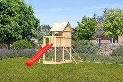 Akubi Stelzenhaus Frieda mit Wellenrutsche und Netzrampe