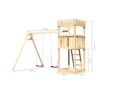 Vorschaubild Akubi Kinderspielturm Ritterburg Löwenherz mit Doppelschaukelanbau