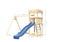 Vorschaubild Akubi Kinderspielturm Ritterburg Löwenherz inkl. Wellenrutsche und Doppelschaukelanbau