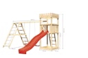 Vorschaubild Akubi Kinderspielturm Ritterburg Löwenherz inkl. Wellenrutsche und Doppelschaukelanbau mit Klettergerüst