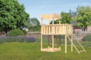 Vorschaubild Akubi Kinderspielturm Ritterburg Löwenherz inkl. Anbauplattform und Netzrampe