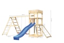 Vorschaubild Akubi Kinderspielturm Ritterburg Löwenherz inkl. Wellenrutsche, Doppelschaukelanbau, Klettergerüst und Netzrampe