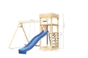 Vorschaubild Akubi Kinderspielturm Ritterburg Löwenherz inkl. Wellenrutsche, Doppelschaukelanbau und Kletterwand
