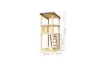 Vorschaubild Akubi Kinderspielturm Anna mit Pultdach inkl. Kletterwand ECO