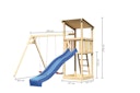Vorschaubild Akubi Kinderspielturm Anna mit Pultdach inkl. Wellenrutsche und Doppelschaukel