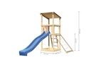 Vorschaubild Akubi Kinderspielturm Anna mit Pultdach inkl. Wellenrutsche und Netzrampe