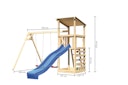 Vorschaubild Akubi Kinderspielturm Anna mit Pultdach inkl. Wellenrutsche, Kletterwand und Doppelschaukel
