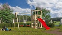 Vorschaubild Akubi Kinderspielturm Anna mit Pultdach inkl. Wellenrutsche, Kletterwand und Doppelschaukel