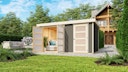 Vorschaubild Karibu Woodfeeling Gartenhaus Mühlentrup 2 Zweiraumhaus - 19 mm