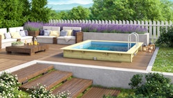 Karibu Rechteck Pool Gr. 1 - 350 x 320 cm - kesseldruckimprägniert
