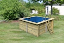 Vorschaubild Karibu Rechteck Pool Gr. 1 - 350 x 320 cm - kesseldruckimprägniert