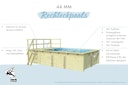 Vorschaubild Karibu Rechteck Pool Gr. 1 - 350 x 320 cm - kesseldruckimprägniert