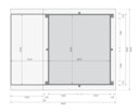 Vorschaubild Karibu Rechteck Pool Gr. 1 - 350 x 320 cm - kesseldruckimprägniert