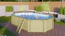 Vorschaubild Karibu Pool Modell 4 Classic A/B/C/D 610 x 400 cm - kesseldruckimprägniert