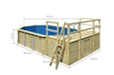 Vorschaubild Karibu Pool Modell 4 Classic A/B/C/D 610 x 400 cm - kesseldruckimprägniert