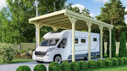 Karibu Caravan Carport - kesseldruckimprägniert
