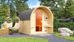 Karibu Gartensauna/Saunafass Fasshaus 2 