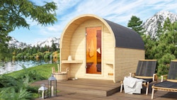 Karibu Gartensauna/Saunafass Fasshaus 3