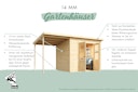 Vorschaubild Karibu Gartenhaus Gerätehaus Dana inkl. Schleppdach - 14 mm