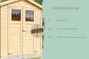 Vorschaubild Karibu Gartenhaus Gerätehaus Dana inkl. Schleppdach - 14 mm