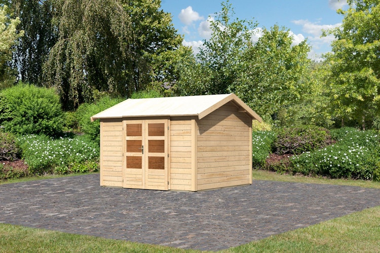 Karibu Premium Gartenhaus Theres 7 - 28 mm
