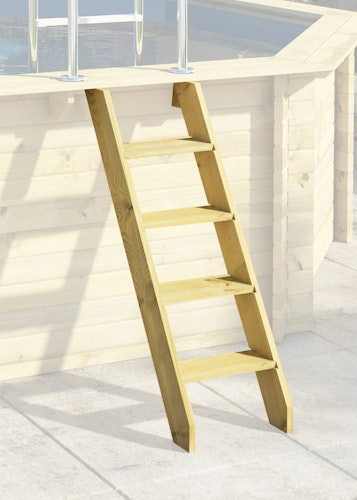 Karibu Pool Modell X4 610 x 400 cm - kesseldruckimprägniert mit Metallecken
