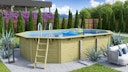 Vorschaubild Karibu Pool Modell X4 610 x 400 cm - kesseldruckimprägniert mit Metallecken