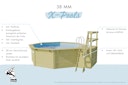 Vorschaubild Karibu Pool Modell X4 610 x 400 cm - kesseldruckimprägniert mit Metallecken
