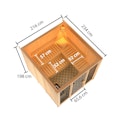 Vorschaubild Karibu Sauna Askja Superior mit Fronteinstieg 68 mm
