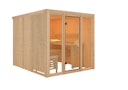 Vorschaubild Karibu Sauna Askja Superior mit Fronteinstieg 68 mm