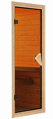 Karibu Sauna Askja Superior mit Fronteinstieg 68 mm