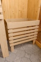 Vorschaubild Karibu Sauna Askja Superior mit Fronteinstieg 68 mm