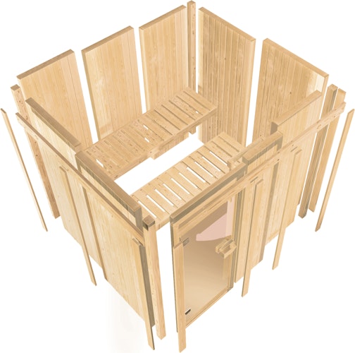 Karibu Sauna Askja Superior mit Fronteinstieg 68 mm