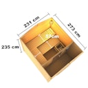 Vorschaubild Karibu Bosse 1 - 38 mm Gartensauna mit Vorraum und Satteldach