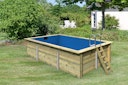 Vorschaubild Karibu Rechteck Pool Gr. 3 - 350 x 530 cm - kesseldruckimprägniert Sparset mit Filteranlage 