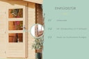 Vorschaubild Karibu Woodfeeling Blockbohlenhaus Mittelwandhaus Lagor 1/2- 38 mm