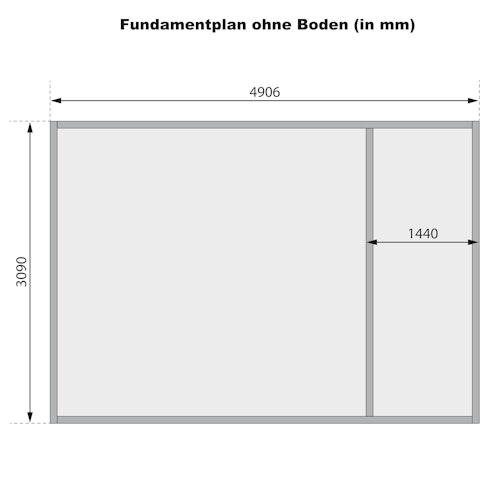 Karibu Woodfeeling Blockbohlenhaus Mittelwandhaus Lagor 1/2- 38 mm