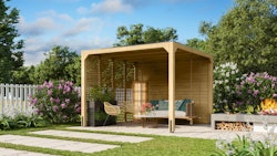 Karibu Pavillon Cubus mit Flachdach