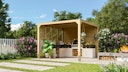 Vorschaubild Karibu Pavillon Cubus mit Flachdach