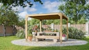 Vorschaubild Karibu Pavillon Cubus mit Flachdach