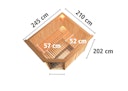 Vorschaubild Karibu Sauna Malin mit Eckeinstieg 68 mm