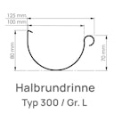 Vorschaubild Außenwinkel 90° zum Kleben, RG100 Typ 300 braun