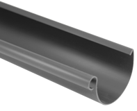 Dachrinne 100cm, RG100 Typ 300 braun Dachrinne 100cm, RG100 Typ 300 braunZubehörbild
