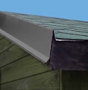 Vorschaubild Aluminium Giebel/Ortgang-Abdeckung mit Wasserfalz für Satteldach-Gartenhäuser anthrazit (1 Stück)
