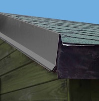 Aluminium Giebel/Ortgang-Abdeckung mit Wasserfalz für Satteldach-Gartenhäuser anthrazit (1 Stück)