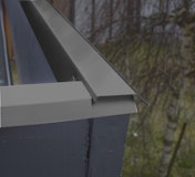Blendenabdeckung für Gartenhäuser anthrazit (1 Stück, Typ 1b bis 30 mm Breite) Blendenabdeckung für Gartenhäuser anthrazit (1 Stück, Typ 1b bis 30 mm Breite)Zubehörbild