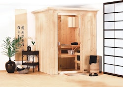 Karibu Sauna Minja - 68 mm Systemsauna - 230 Volt Plug & Play