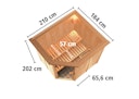 Vorschaubild Karibu Sauna Lilja - 68 mm Systemsauna - 230 Volt Plug & Play